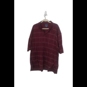 Dockers men's short sleeve RED STRIPPED 2X